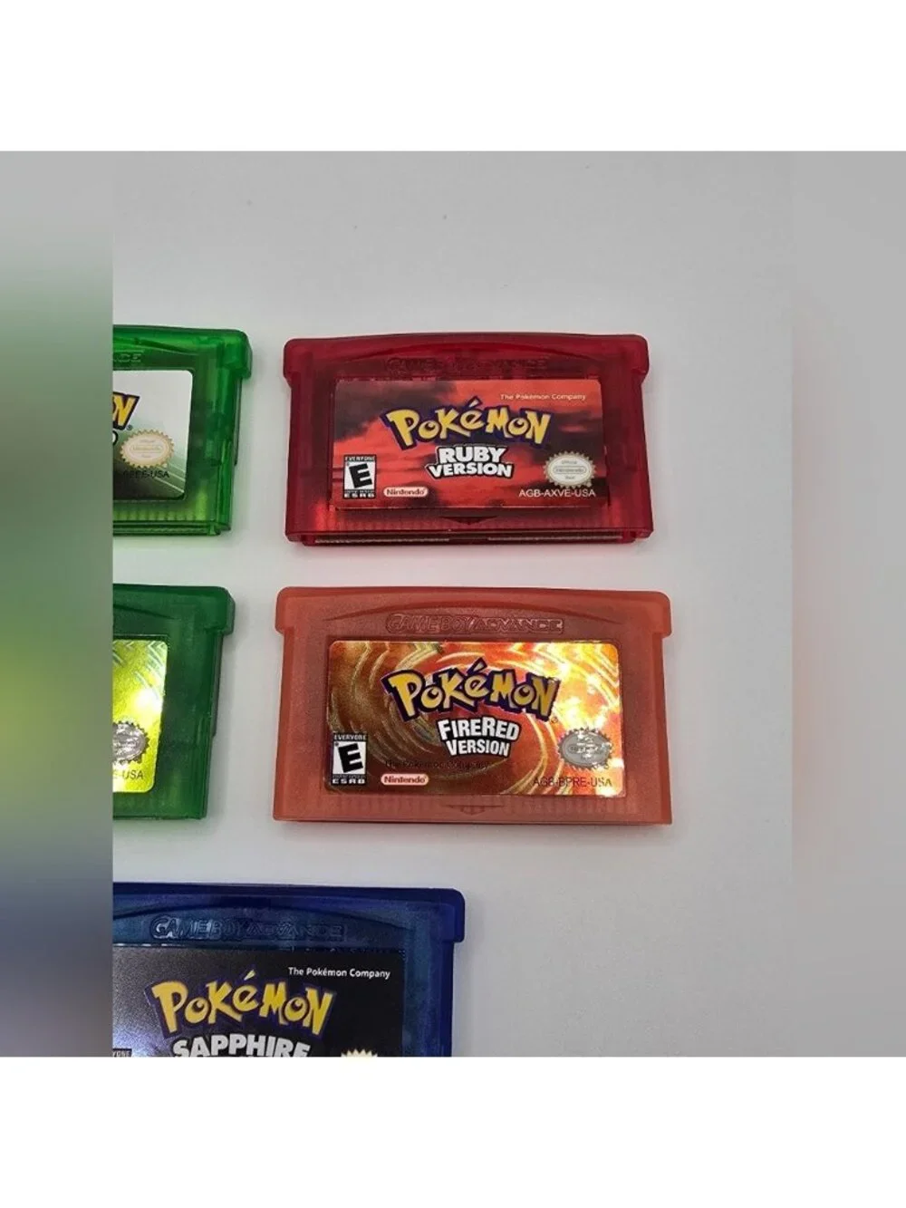 Gameboy Advance Game Lot 5 Games Pokemon Collection Copy Imitation Reproduction